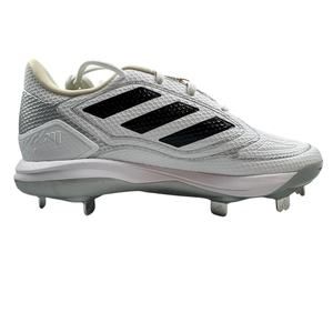 adidas Women's Adizero Purehustle 3 Sneaker, White/Black/Silver Metallic, 8.5